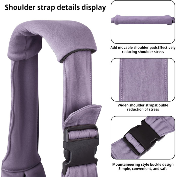 Трагетик для собак та котів Cuby Hundetragetuch, перевертається, для домашніх тварин, Папоуз, м'яка сумка та трагетик, підходить для цуценят, маленьких собак та котів для подорожей на відкритому повітрі (Сріблясто-сірий) (Фіолетовий, Маленький)