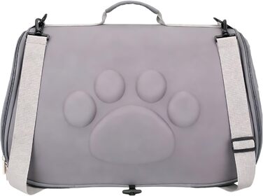 М'яка переноска для тварин - сумка-переноска на плечі для котів та собак | Складана переноска для вигулу, подорожей, ветеринара (Сірий, L)