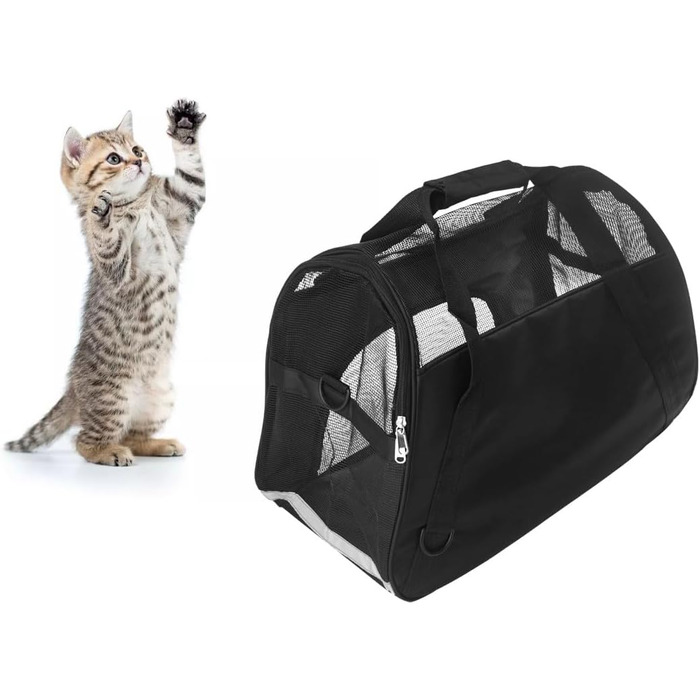 Транспортна сумка для собак та котів Kisangel Mesh L - дихаюча переноска для подорожей та активного відпочинку