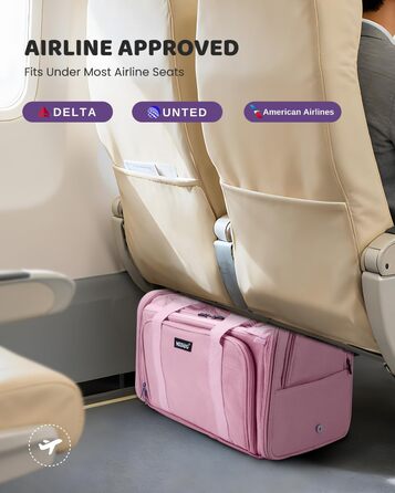 MIDOG Сумка-переноска для котів та маленьких собак, м'яка, TSA-сертифікована, для подорожей літаком, під сидіння, з розширеним простором, надійні застібки, оливковий/листяний колір