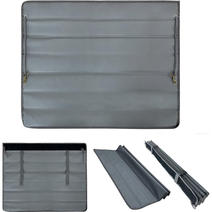 Захист для багажника автомобіля для собак, килимок для багажника, водовідштовхуючий, стійкий до подряпин та розривів, 80x64 см (Сірий)