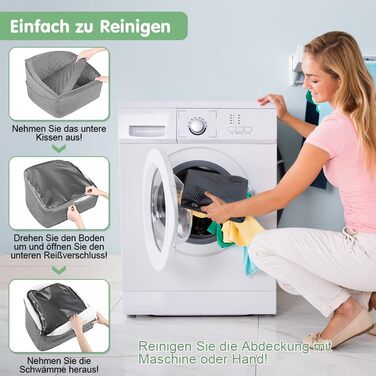 Автомобільний лежак для собак на заднє сидіння, 50x52x28 см, сірий. Лежак для собак у машину з кріпленнями, водовідштовхуючий, для маленьких та середніх порід