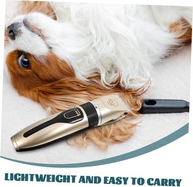 Електрична машинка для грумінгу собак Leiser з титано-керамічним лезом - безпечний тример для вух, лап, обличчя. Низька вібрація, підходить для чутливої шкіри. Акумуляторний.