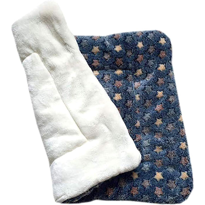 М'яка тепла флісова ковдра для собак та котів, велика, блакитна