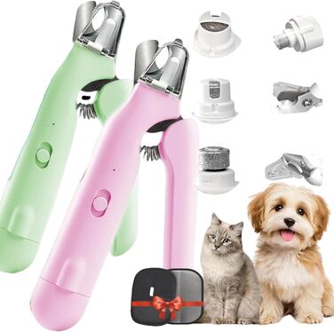 Професійна кусачка для собак 2-в-1 з LED-дисплеєм, тихий мотор, для собак великих, середніх та малих порід