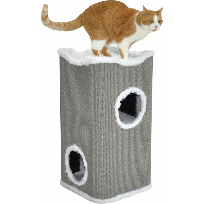 Котячий будиночок Nanook Toni: кігтеточка, будиночок, лежанка для котів, 74 см, міцний та стабільний