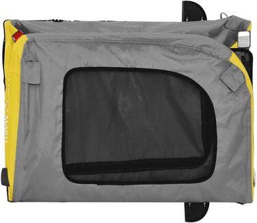 Причіп для велосипеда Gecheer для собак, 45 кг, жовто-сірий, 68 x 134 x 73 см