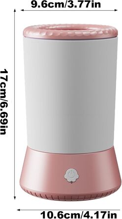 Електрична мийка для лап собак - портативна чаша для миття лап | Зручна автоматична мийка для собак та котів, інструмент для догляду за дрібними, середніми та великими тваринами, біло-рожевий колір