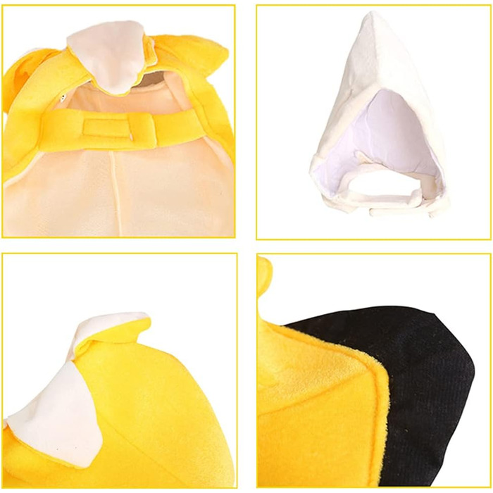 Костюм для собак Банан, карнавальний костюм для собак, XL (Окружність шиї 41-48 см, груди 58-69 см, довжина 43 см)