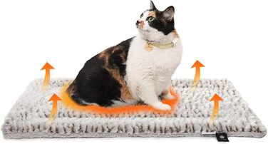 Тепла ковдра Mora Pets для котів: самонагріваюча, м'яка, двостороння, 70 x 46 см