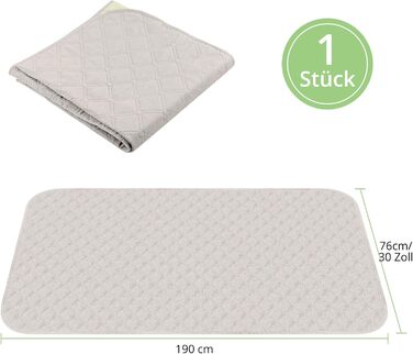 Водонепроникний коврик для собак, 137 x 208 см, килимок для домашніх тварин, ковдра для собак, неслизький, міцний, багаторазовий, можна прати в пральній машині, захист для дивану, ліжка, автокрісла, темно-сірий (Бежевий, S (76x190 см))