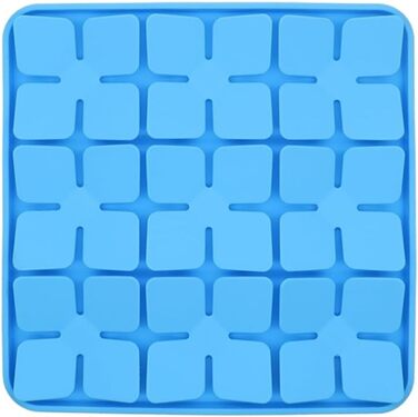 Килимок для повільного годування собак та котів, силіконовий пазл з присоскою, блакитний