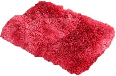 М'яка флісова ковдра для собак та котів, 78x54 см, червона
