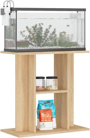 Тумба для акваріума ZEYUAN Sonoma Oak 60x30x60 см, деревостружкова плита, шафа під акваріум