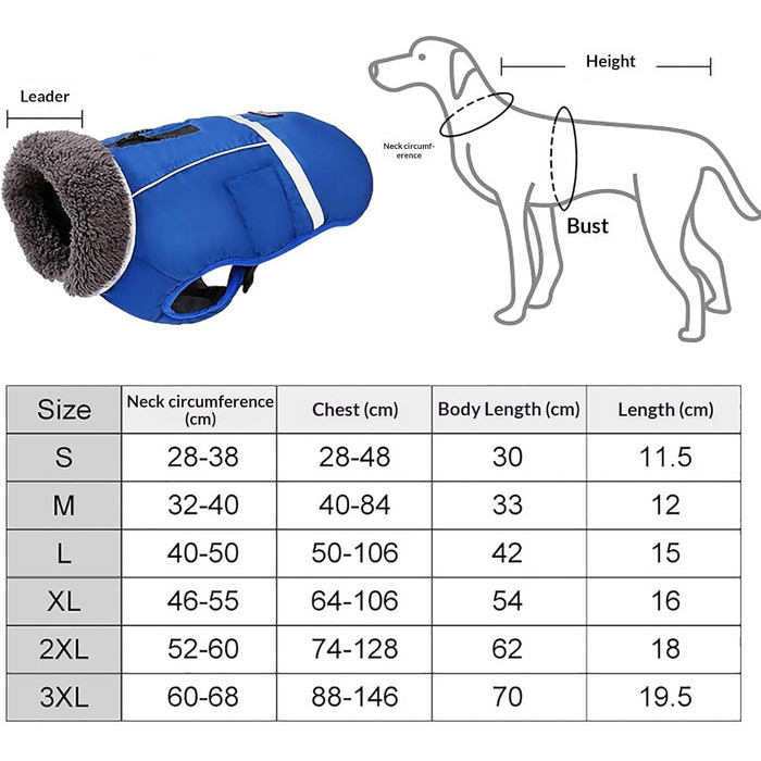 Зимова куртка для собак з відбиваючими елементами, тепла флісова, для активного відпочинку (L, Purple)