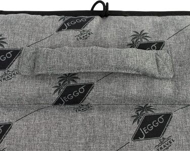 Килимок для собак JEGGO 'Cannes', компактний та розкладний з ручкою, для собак та сім'ї, ідеальний для подорожей, з водонепроникним покриттям з одного боку, Made in EU (Small, Grey) Grey Small