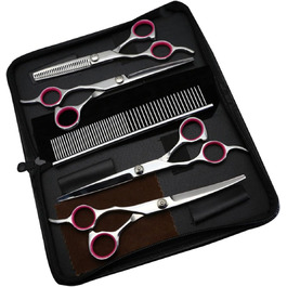Набір для стрижки домашніх тварин BESPORTBLE: професійний комплект з ножицями, тримером для зубів та гребінцем для собак та котів. Безпечний та довговічний набір для грумінгу.