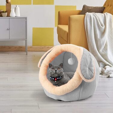 Кігтечка для котів у приміщенні: будиночок-хатинка, ліжко для кошенят, меблі для домашніх тварин, рожевий/сірий колір