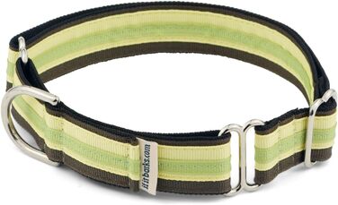 Якщо гавкає Martingale нашийник для собак, нейлоновий, регульований, 2,5 см, середній (38-56 см), Key Lime Pie, вироблено в США