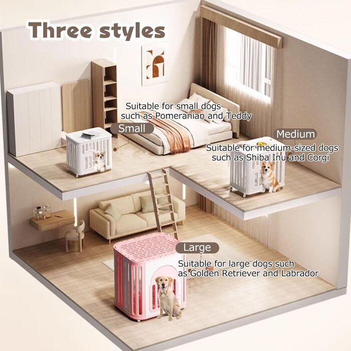 Клітка для собак Neonman - переноска для цуценят та середніх собак, зелена, розмір M