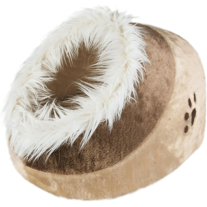 Ліжко для кота TRIXIE Minou, бежево-коричневе, середнє, 35x26x41 см