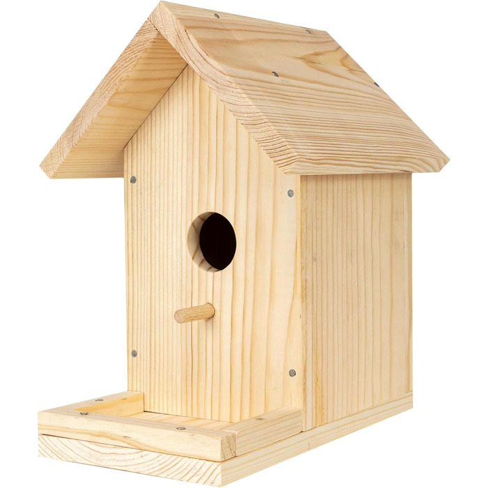 DIY годівничка для птахів: набір для збирання та розмальовки. Комплект включає молоток, цвяхи, фарби та інструкцію. Ідеально для дітей. Бренд Skylark