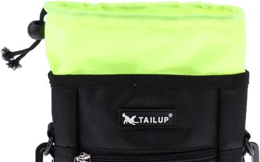 Сумка для корму для собак D DOLITY | Лежачка для дресирування собак | Сумка для ласощів з плечовим ременем | Сумка для перекусів для собак, для активного відпочинку на вулиці - Чорна