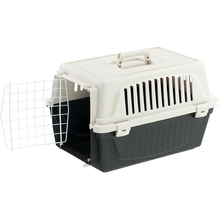 Транспортна переноска Ferplast Atlas 10 EL для собак та котів до 5 кг, чорна, 48x33x29 см