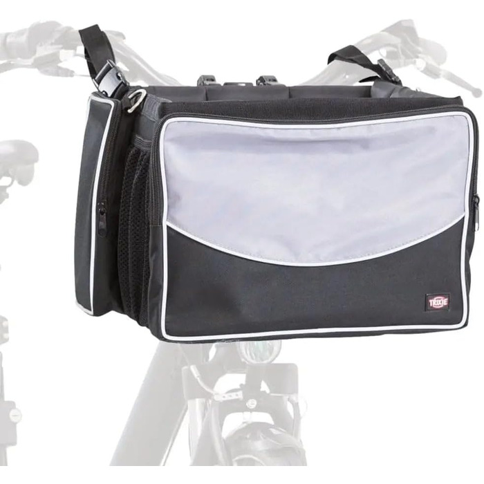 Кошик на велосипед TRIXIE Front-Box, 41x26x26 см, чорний/сірий