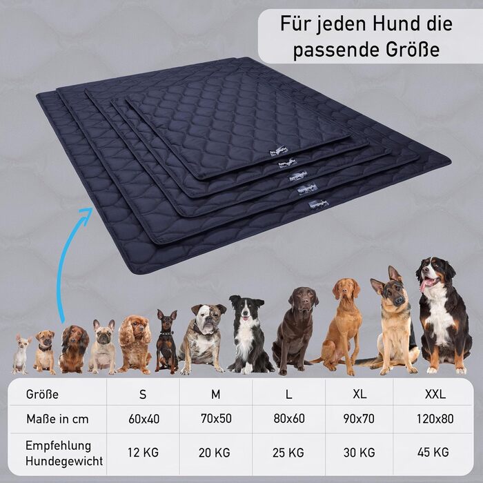 Водонепроникний килимок для собак MyBestBuddy Oxford 140x100 см XXL, для великих порід, outdoor, стійкий до бруду, пральний при 40°C
