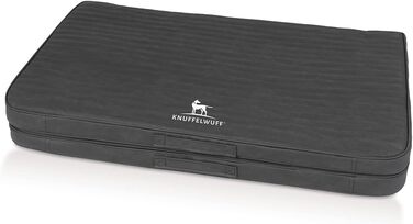 Ортопедичний килимок для собак Knuffelwuff Roanoke: чорний, 100 x 80 см, знімний та миючий чохол, для великих, середніх та маленьких собак