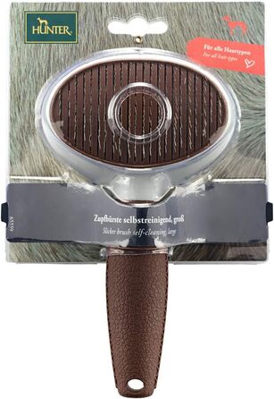 HUNTER SPA щітка для грумінгу собак, самоочисна, 19.0 x 10.5 см
