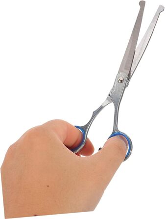 Набір для грумінгу домашніх тварин: ножиці з прямим та вигнутим лезом, довговічна цинкова легатура, ергономічний дизайн для точного стриження собак та котів, у комплекті сумка для зберігання