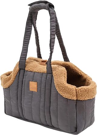 Сумка-переноска для цуценят та собак | Сумка для собак | Стильна та легка переноска для домашніх тварин для подорожей | Переноска для котів | Сумка для собак та котів з комфортним дизайном | Переноска для домашніх тварин сірого кольору