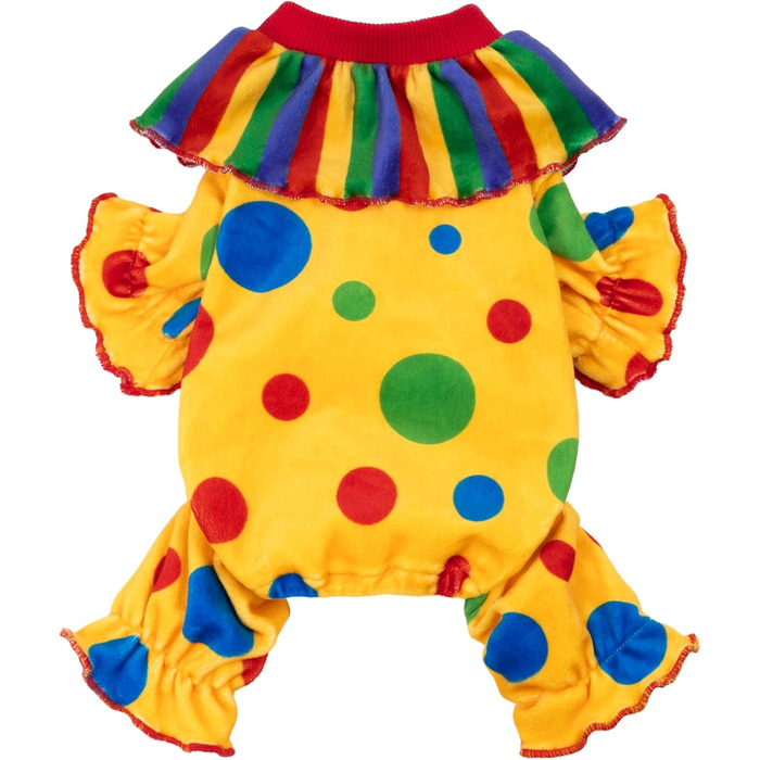 Костюм клоуна для собак Fitwarm на Хелловін, жовтого кольору, розмір M, для маленьких собак