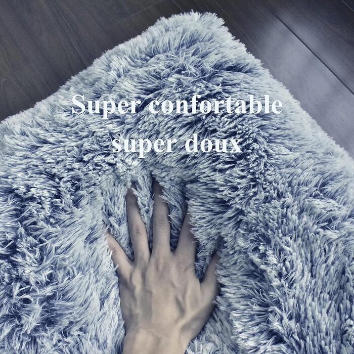 М'яке ліжко для собак та котів Rectangular, великий розмір, 65x50 см, колір кавовий