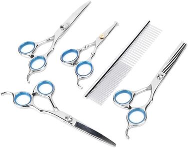 Професійна витончувальна ножиця для грумінгу тварин, легка та міцна (6 шт.)