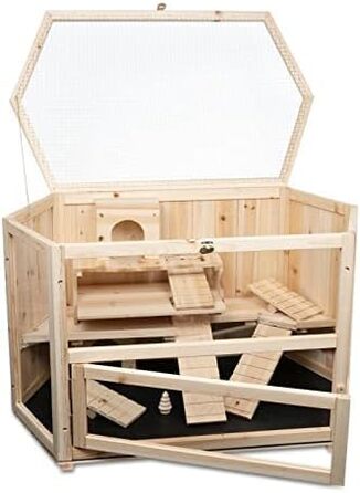 Клітка для хом'яка MATS з дерева, 90x55x55 см, для дому, клітка для дрібних тварин