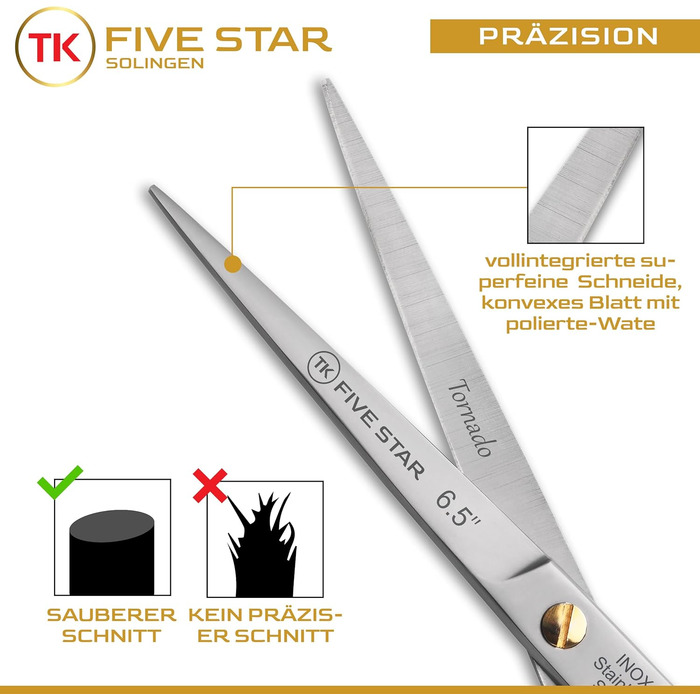 Професійна перукарська ножиці Supra Premium 7' для волосся (6 дюймів, нержавіюча сталь, сріблясте матування)