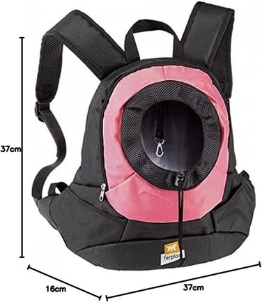 Переноска для собак та котів Ferplast KANGOO, сіра, 41.5 x 20 x 43 см, до 8 кг