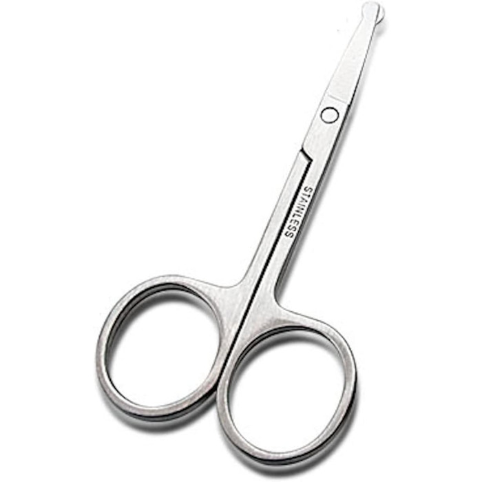 Фельшерська ножиці для собак та котів EWANTO: безпечна закруглена насадка, срібний колір, нержавіюча сталь