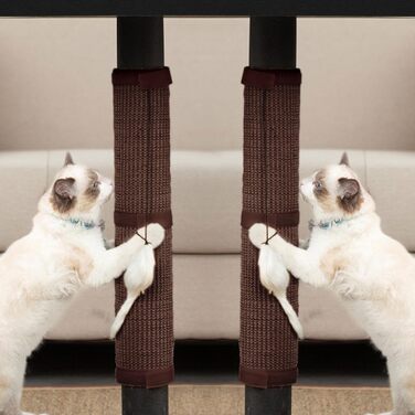 Килимок від подряпин для котів JanYoo (2 шт.) - захист меблів, 50x25 см, коричневий