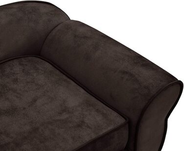 Диван для собак Tidyard: м'який лежак для домашніх тварин, коричневий, 72x45x30 см