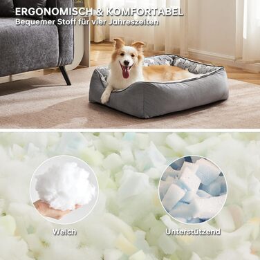 Крісло-будиночок для собак та котів, маленьке, 53x50x17 см, сіре. Знімний коврик, м'яке та тепле, з високими бортиками, придатне для маленьких собак та котів, легко миється.