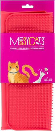 Силіконова килимок для котячого туалету Messy Katzen 45,1x34,9 см кавуновий
