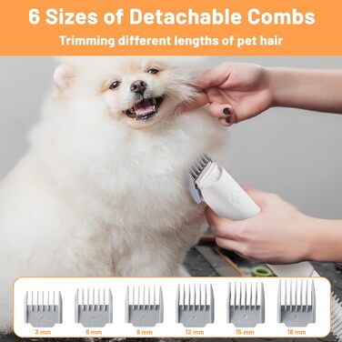 Набір для грумінгу собак 3-в-1: машинка для стрижки, пилосос, тример, щітки, гребені (ємність 2,5 л, 48 дБ, шланг 2 м)