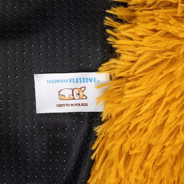 Плюшеве лежак для собак Legowiska, помаранчевий, 65 x 65 см