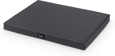 Килимок для собак Tina Grosse - лежанка для собак середніх та маленьких порід. Лежанка для собак з еко-шкіри, миється, водонепроникна, м'яка, довговічна, зносостійка, міцна (XXXL, 150x100x8 см, антрацит)