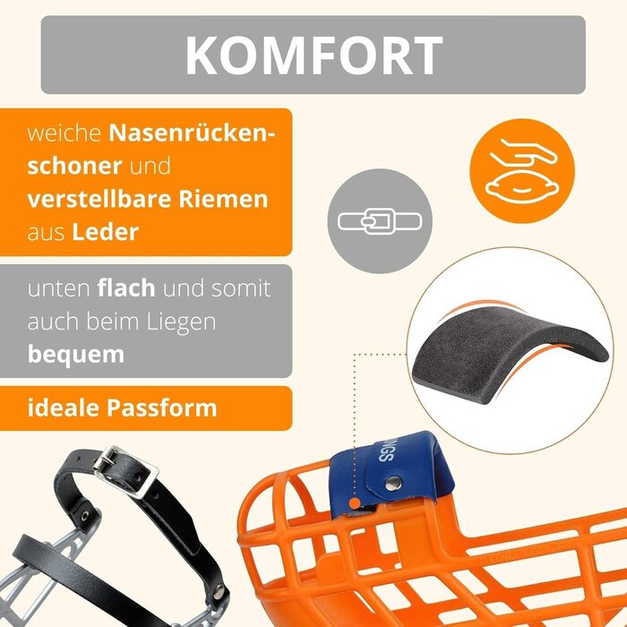 Нашийник-маска для собак AMATHINGS Super Kennel Soft з м'якою накладкою на ніс. Ідеально для вигулу, майданчиків для собак, вольєрів та перегонів (Рожевий)