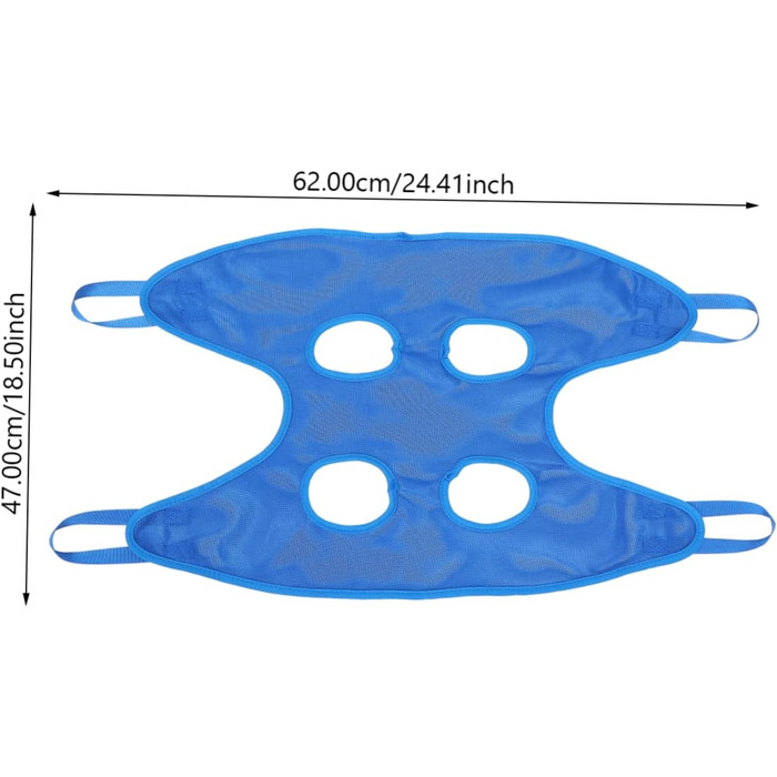 Гамак для грумінгу собак з машинкою для грумінгу та кусачками для нігтів. Практичний та безпечний гамак для догляду за домашніми тваринами. Колір: блакитний